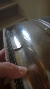 Failed weld in dryer drum
