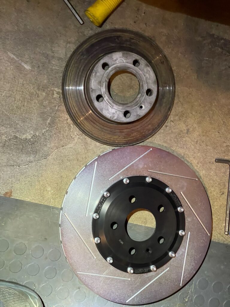 Two brake discs